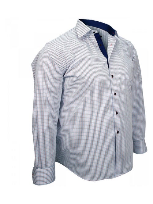 Chemise homme grande taille sport coupe droite CLASSIC Doublissimo Bleu , 45,46 2XL - Kiabi