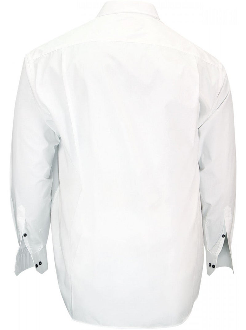 Chemise homme grande taille sport coupe droite MONTEROSSO Doublissimo Blanc , Bordeaux , 47,48 3XL Blanc Bordeaux - Kiabi