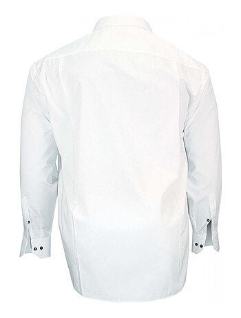 Chemise homme grande taille sport coupe droite MONTEROSSO Doublissimo Blanc , Noir , 51,52 5XL