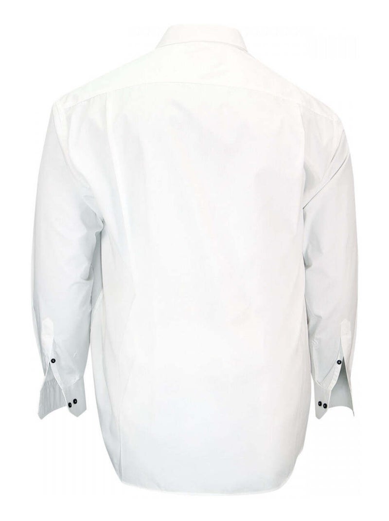 Chemise homme grande taille sport coupe droite MONTEROSSO Doublissimo Blanc , Noir , 51,52 5XL Blanc Noir - Kiabi