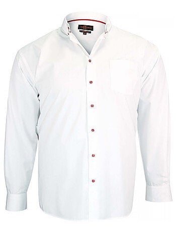 Chemise homme grande taille sport coupe droite MONTEROSSO Doublissimo Blanc , Noir , 51,52 5XL