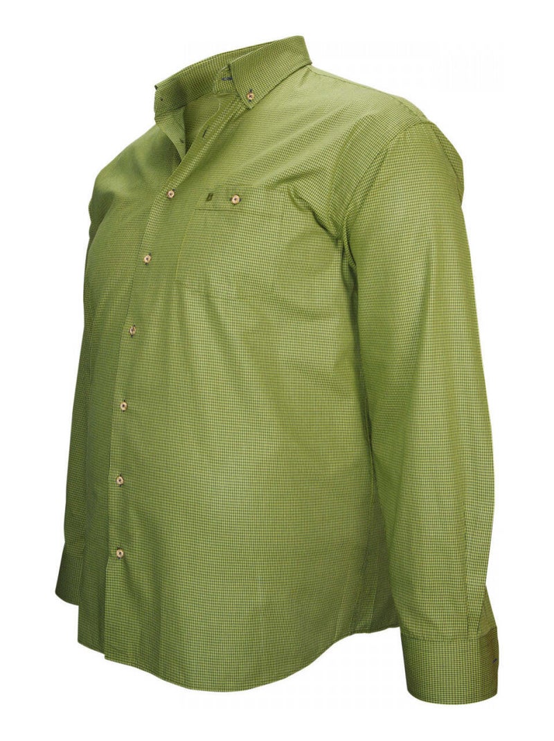 Chemise homme grande taille sport coupe droite NORMANDIE Doublissimo Vert , 49,50 4XL Vert - Kiabi