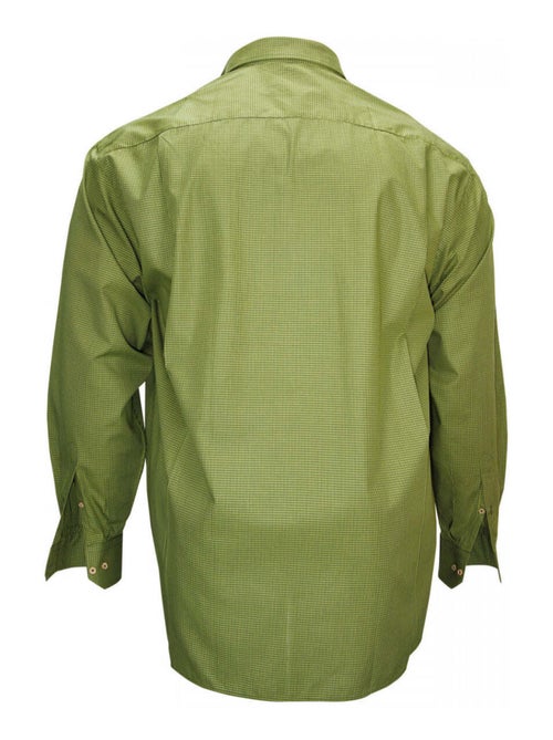 Chemise homme grande taille sport coupe droite NORMANDIE Doublissimo Vert , 49,50 4XL - Kiabi