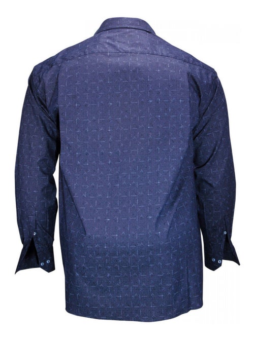 Chemise homme grande taille sport coupe droite NORWICH Doublissimo Blanc , Bleu , 45,46 2XL - Kiabi