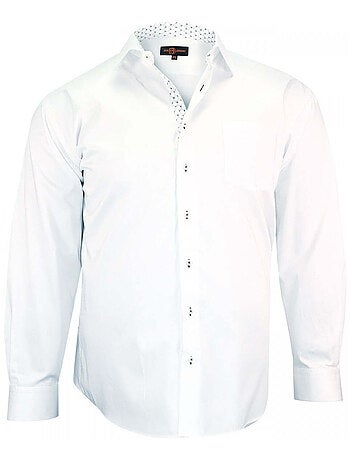Chemise homme grande taille tendance coupe droite antibe doublissimo