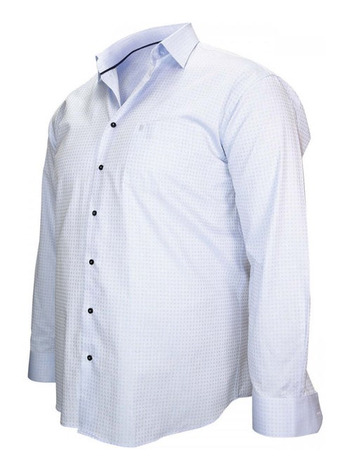 Chemise homme grande taille tissu armuré coupe droite HONFLEUR Doublissimo Parme , 47,48 3XL - Kiabi Chemise homme grande taille tissu armuré coupe droite HONFLEUR Doublissimo Parme , 47,48 3XL - Kiabi