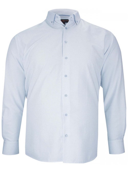 Chemise homme grande taille tissu imprimé coupe droite COLLETO Doublissimo Blanc , 47,48 3XL - Kiabi