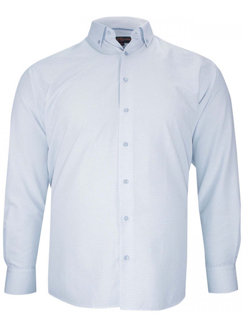 Chemise homme grande taille tissu imprimé coupe droite COLLETO Doublissimo Blanc , 47,48 3XL Blanc - Kiabi