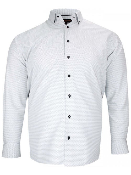 Chemise homme grande taille tissu imprimé coupe droite COLLETO Doublissimo - Kiabi Chemise homme grande taille tissu imprimé coupe droite COLLETO Doublissimo - Kiabi