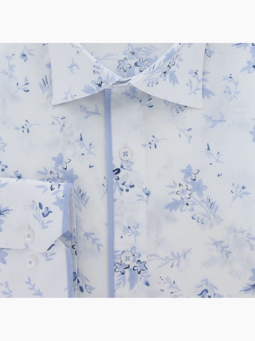 Chemise homme grande taille tissu imprimé coupe droite FIOBLU Doublissimo - Kiabi Chemise homme grande taille tissu imprimé coupe droite FIOBLU Doublissimo - Kiabi