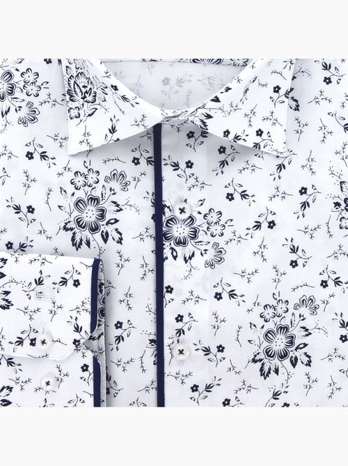 Chemise homme grande taille tissu imprimé coupe droite FIORBLU Doublissimo - Kiabi