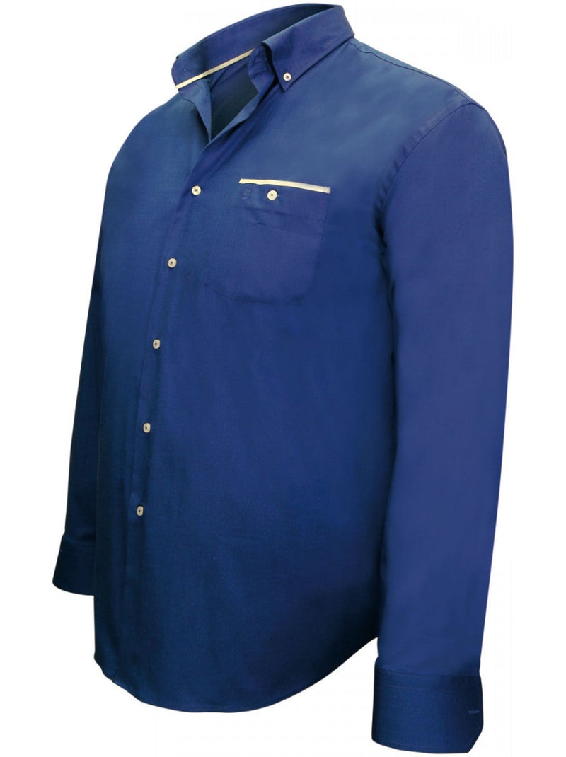 Chemise homme grande taille tissu oxford coupe droite LONDON Doublissimo Noir , 49,50 4XL Noir - Kiabi