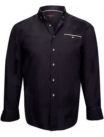 Chemise homme grande taille tissu oxford coupe droite LONDON Doublissimo