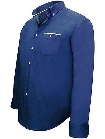 Chemise homme grande taille tissu oxford coupe droite LONDON Doublissimo
