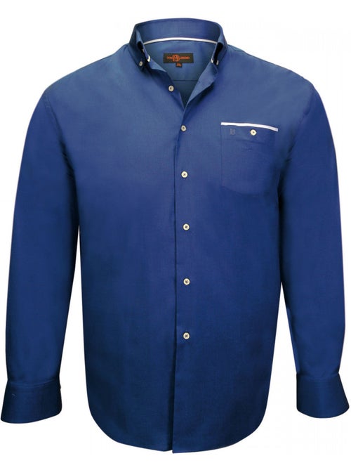 Chemise homme grande taille tissu oxford coupe droite LONDON Doublissimo - Kiabi Chemise homme grande taille tissu oxford coupe droite LONDON Doublissimo - Kiabi