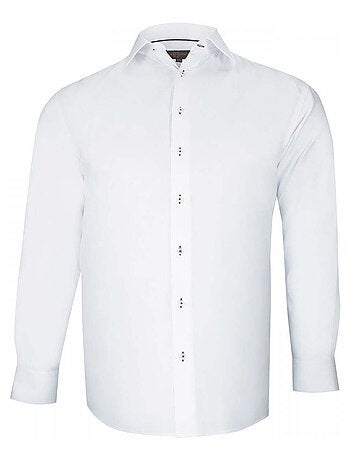 Chemise homme grande taille tissu oxford coupe droite OPPICHE Doublissimo Rose , 49,50 4XL