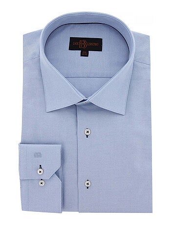 Chemise homme grande taille tissu oxford coupe droite OPPICHE Doublissimo Rose , 49,50 4XL