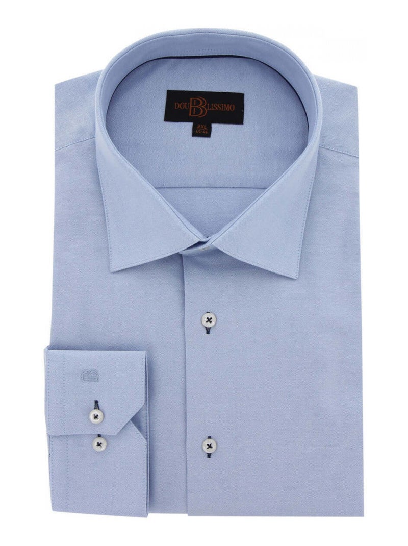 Chemise homme grande taille tissu oxford coupe droite OPPICHE Doublissimo Rose - Kiabi