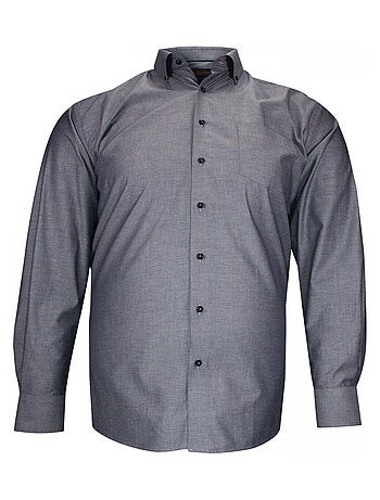 Chemise homme grande taille tissu texturé à col boutonné coupe droite ARMATONI Doublissimo