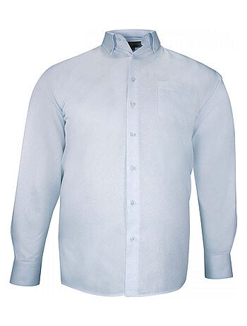Chemise homme grande taille tissu texturé à col boutonné coupe droite ARMATONI Doublissimo