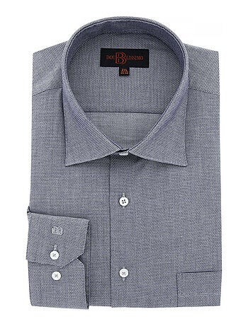 Chemise homme grande taille tissu texturé à motifs coupe droite TONOGIO Doublissimo Gris , 45,46 2XL