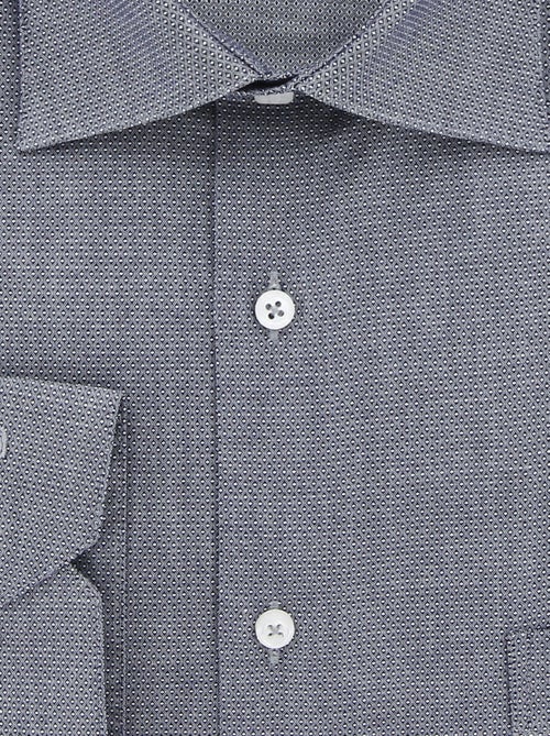 Chemise homme grande taille tissu texturé à motifs coupe droite TONOGIO Doublissimo Gris , 45,46 2XL - Kiabi