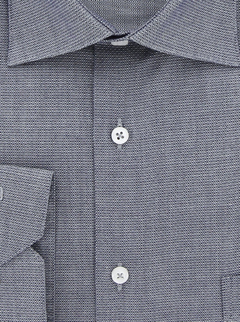 Chemise homme grande taille tissu texturé à motifs coupe droite TONOGIO Doublissimo Gris - Kiabi