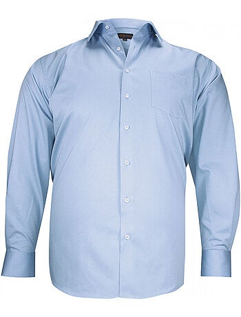 Chemise homme grande taille tissu texturé coupe droite TONOBLU Doublissimo