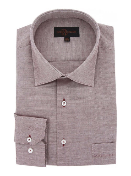 Chemise homme grande taille tissu texturé coupe droite TONOROSSO Doublissimo Rouge , 51,52 5XL - Kiabi