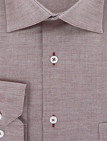 Chemise homme grande taille tissu texturé coupe droite TONOROSSO Doublissimo