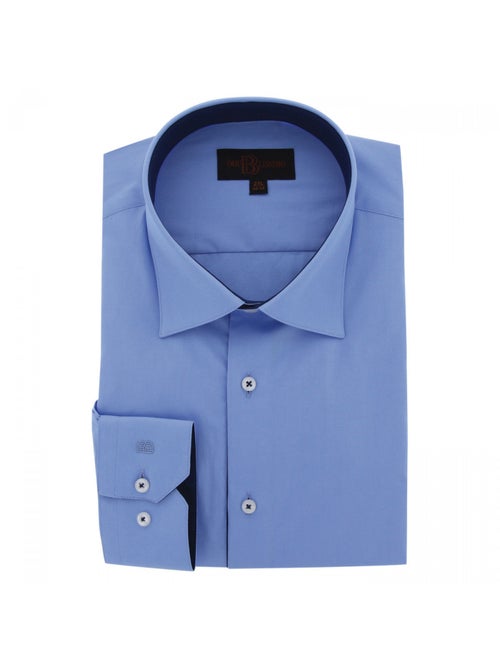 Chemise homme grande taille tissu uni coupe droite CLASSOPO Doublissimo Bordeaux , 49,50 4XL - Kiabi