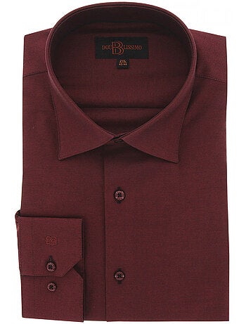 Chemise homme grande taille tissu uni coupe droite FILOPPO Doublissimo