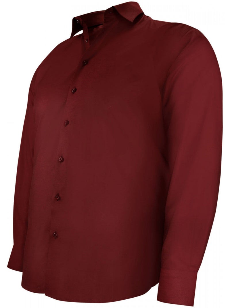 Chemise homme grande taille tissu uni coupe droite FILOPPO Doublissimo Noir - Kiabi