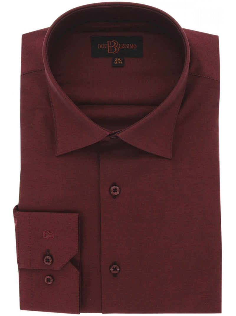 Chemise homme grande taille tissu uni coupe droite FILOPPO Doublissimo Rouge , 53,54 6XL Rouge - Kiabi