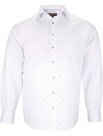Chemise homme grande taille tissus à motifs coupe droite furtivo doublissimo