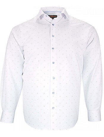 Chemise homme grande taille tissus à motifs coupe droite furtivo doublissimo