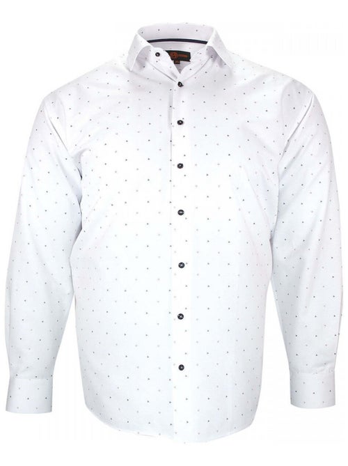 Chemise homme grande taille tissus à motifs coupe droite FURTIVO Doublissimo - Kiabi Chemise homme grande taille tissus à motifs coupe droite FURTIVO Doublissimo - Kiabi