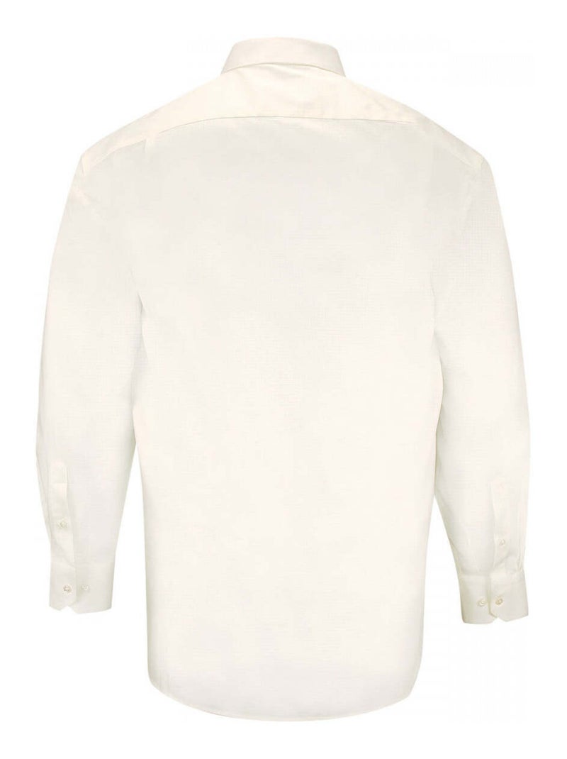 Chemise homme grande taille tissus armuré coupe droite DUOMO Doublissimo Beige , 49,50 4XL Beige - Kiabi