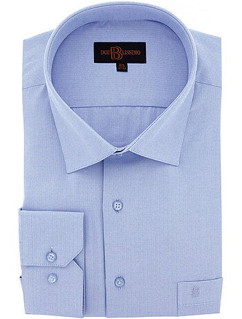Chemise homme grande taille tissus chevron coupe droite spinadi doublissimo
