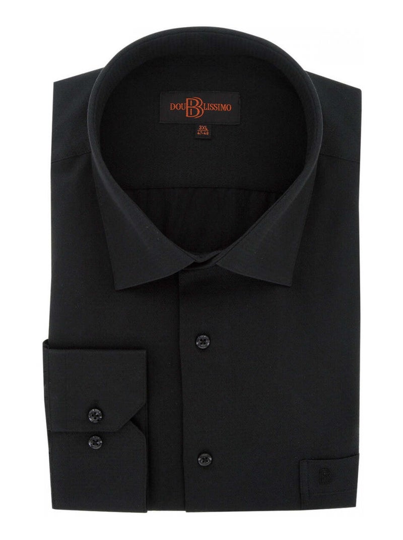 Chemise homme grande taille tissus premium armuré coupe droite BASTINI Doublissimo Blanc , 51,52 5XL Blanc - Kiabi
