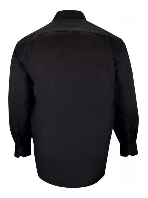 Chemise homme grande taille tissus premium armuré coupe droite BASTINI Doublissimo Bleu , 45,46 2XL - Kiabi