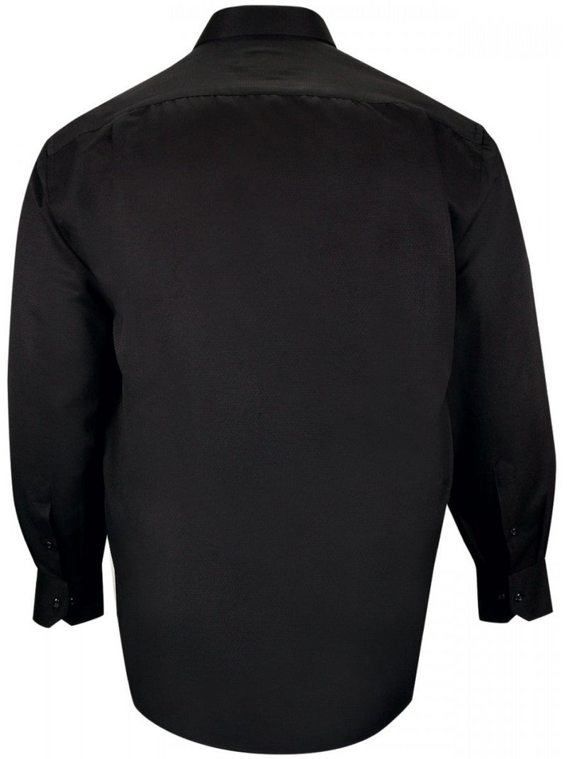 Chemise homme grande taille tissus premium armuré coupe droite BASTINI Doublissimo Bleu - Kiabi