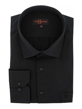 Chemise homme grande taille tissus premium armuré coupe droite BASTINI Doublissimo Blanc , 45,46 2XL