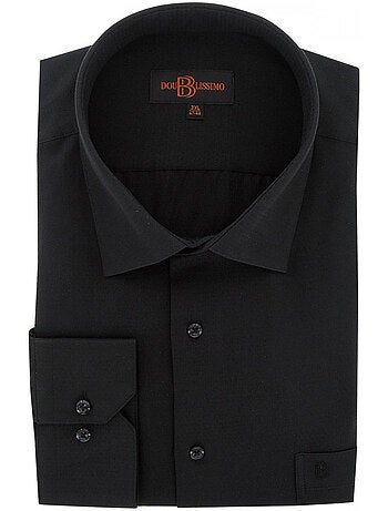 Chemise homme grande taille tissus premium armuré coupe droite BASTINI Doublissimo