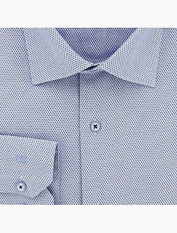 Chemise homme grande taille tissus premium armuré coupe droite DELLE Doublissimo