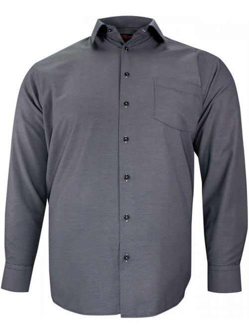 Chemise homme grande taille tissus premium armuré coupe droite DELLE Doublissimo - Kiabi Chemise homme grande taille tissus premium armuré coupe droite DELLE Doublissimo - Kiabi