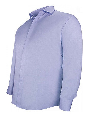 Chemise homme grande taille tissus premium armuré coupe droite ELGANZO Doublissimo Parme , 45,46 2XL