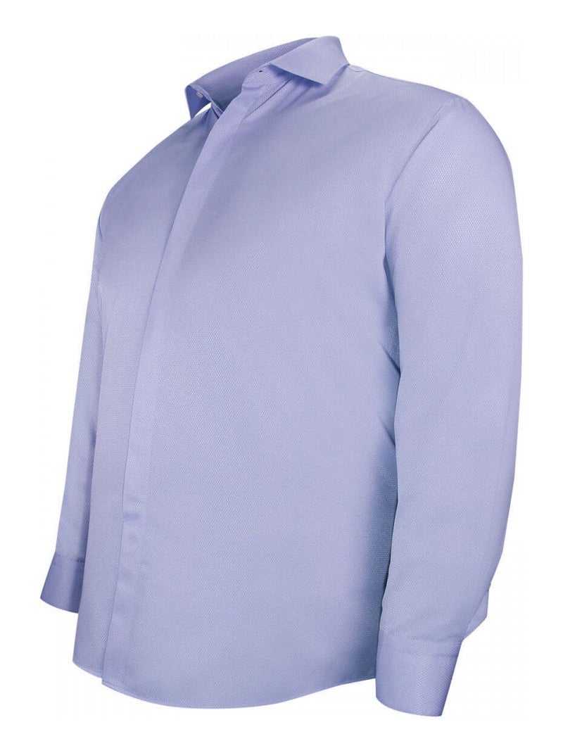 Chemise homme grande taille tissus premium armuré coupe droite ELGANZO Doublissimo Blanc , 51,52 5XL Blanc - Kiabi