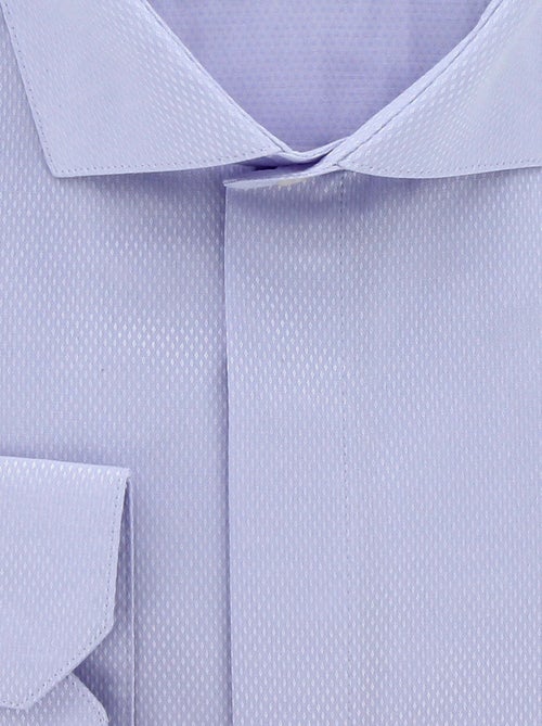 Chemise homme grande taille tissus premium armuré coupe droite ELGANZO Doublissimo Blanc , 51,52 5XL - Kiabi