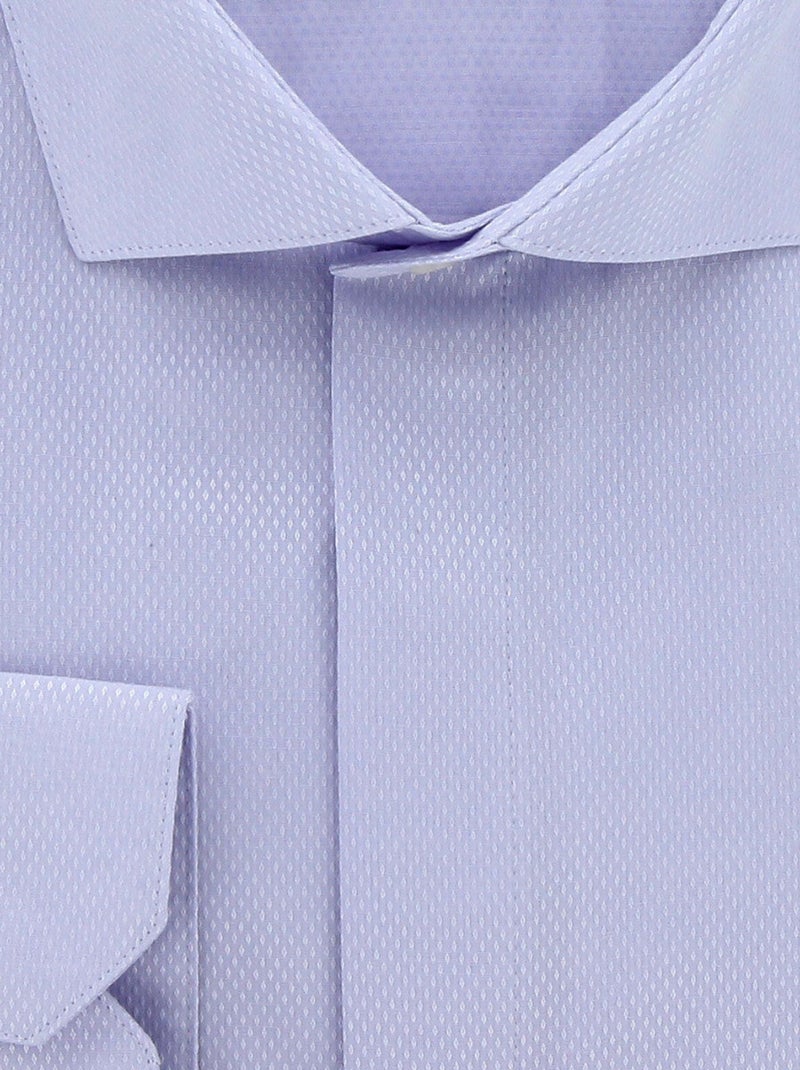 Chemise homme grande taille tissus premium armuré coupe droite ELGANZO Doublissimo Parme , 45,46 2XL Parme - Kiabi